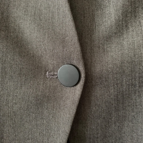 Calvin Klein Charcoal One-Button Lux Blazer Women’s Size 6 - Picture 4 of 10